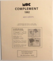 MOC - JEU EUROPA Traditionnel 1982 (SANS Pochettes) - Vordruckblätter