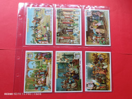 Liebig Serie Complete Langue Belge S 810 Coutumes Populaires De L'Inde - Liebig