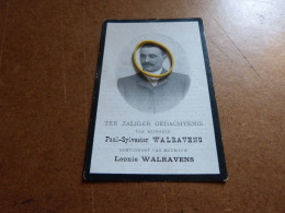 BC16 Souvenir  Paul Sylvester Walravens Echt. Walravens Itterbeek 1875 1914 - Todesanzeige