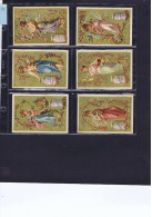 Liebig Serie Complete Langue 4 Belge 2 Francaise S 94 Femmes Avec Guirlandes De Fleurs - Liebig