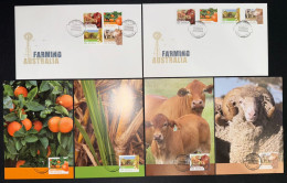 Australie - FDC - Premier Jour - YT N° 3612 à 3619 - Agriculture - Animaux - 2012 - Sobre Primer Día (FDC)