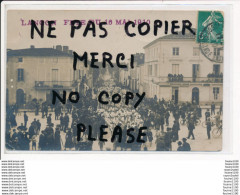 CARTE PHOTO  De LANGON Fête Du 16 Mai 1910 ( Fanfare ) ( Recto Verso ) - Langon