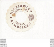 Sous Bock En Papier Biere D'abbaye Grimbergen Abdubier  ( Recto Verso ) - Sous-bocks