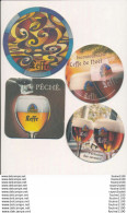 LOT / SERIE De 4 " SOUS BOCK " Biere D'abbaye LEFFE  ( Recto Verso ) - Sous-bocks