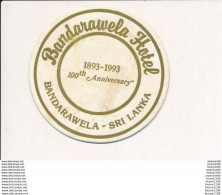 SOUS BOCK  - BANDARAWELA Hôtel SRI LANKA Africa Afrique  ( Recto Verso ) - Sous-bocks