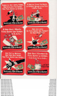 LOT / SERIE De 6 " SOUS BOCK " Jeux à Gratter Jeu De Grattage Black Jack Et Que ça Saute ( Humoristique )( Recto Verso ) - Sous-bocks
