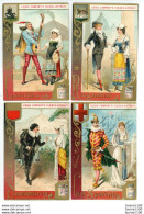 LOT / SERIE De 4 Chromos Chromo LIEBIG COMPANY'S FLEISCH EXTRACT Le Carnaval En Italie - Liebig