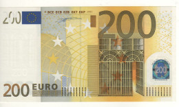 200 EURO  'Germany'  Firma  Duisenberg   R 002 B2    X00   /  A - UNC - 200 Euro
