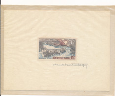 Cameroun Poste Aérienne 1953 N° 43 Barrage D'Edea Sur La Sanaga Signé Du Graveur Hertenberger - Airmail