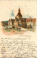 München - Nationalmuseum - Litho - München