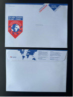 Cape Kap Cabo Verde Stationery Entier Postal Ganzsache Taxa Paga Correio Azul Internacional Pre-paid 100g Airmail Exprès - Cap Vert