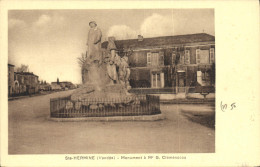 CPA Ste Hermine Vendee Monument A M G Clemenceau - Sainte Hermine