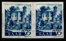 Saarland 222 U Postfrisch Als Waag. Paar #NW282 - Other & Unclassified