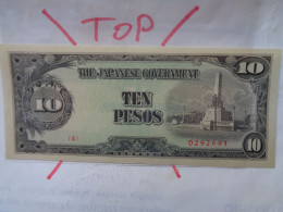PHILIPPINES (OCCUPATION JAPONAISE) 10 PESOS Neuf (B.36) - Philippines