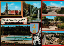 Waldkraiburg Wohnsiedlung Kirche Parkanlagen Freibad - Waldkraiburg