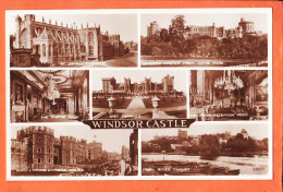 04851  WINDSOR Castle  Berkshire England  Multiviews 1960s (•◡•) G-6203 VALENTINE& SONS Dundee London - Windsor Castle