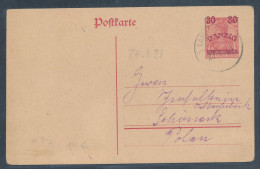 Danzig, Ganzsache Mi.-Nr. P 7 Gelaufen. - Other & Unclassified
