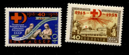 Russia 1958  Mi 2142-43 MNH ** - Unused Stamps