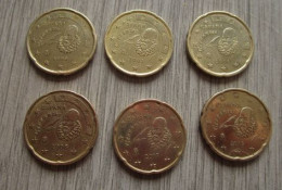 Lot De Pièces 20 Centimes  Espagne, Peuvent être Vendue Séparément - Spagna