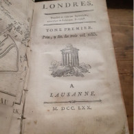 LONDRES 3 Volumes PERRE-JEAN GROSLEY à Lausanne 1770 - 1701-1800