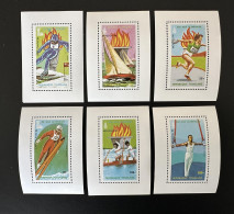 Togo 1979 Mi. 1380 - 1385 Blocs De Luxe Moscou Moscow 1980 Lake Placid Olympic Games Jeux Olympiques Ski - Verano 1980: Moscu