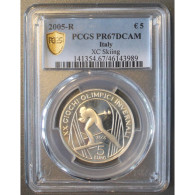ITALIE - KM 257 - 5 EURO 2005 - JO DE TURIN 2006 - SKI DE FOND - PCGS PR67DCAM - BE - Italia