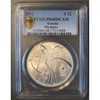 ESTONIE - KM 72 - 12 EURO 2012 - JEUX OLYMPIQUES D'ETE DE LONDRES - PCGS PR68DCAM - BE - Estonia