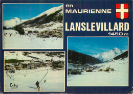 LANSLEVILLARD . VAL CENIS .  CP Multivues . - Val Cenis