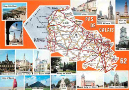 62 - Pas De Calais - Multivues - Carte Géographique Michelin - Carte Neuve - CPM - Voir Scans Recto-Verso - Autres & Non Classés