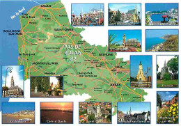 62 - Pas De Calais - Multivues - Carte Géographique - Carte Neuve - CPM - Voir Scans Recto-Verso - Autres & Non Classés