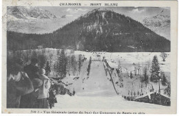 1924 C.P. Jeux Olympiques D'Hiver De Chamonix: Concours De Saut à Ski Sur Le Tremplin Olympique En 1924 (voir Drapeau) - Invierno 1924: Chamonix