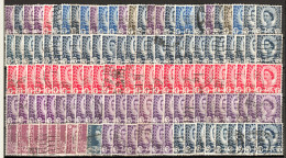 United KINGDOM Region WALES " Varied Lot 128 Older Stamps O Vfu " - Wales