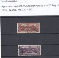 ÄGYPTEN - EGYPT - EGYPTIAN- GESCHICHTE -ÄGYPTISCH- ENGLISCHER AUSGLEICHVERTRAG 1936 - GESTEMPELT - USED - Usati