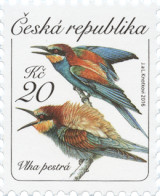 ** 908 Czech Republic Merops Apiaster 2016 Bienenfresser European Bee-eater Guêpier D'Europe Abejaruco Europeo Gruccione - Unused Stamps