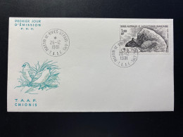 Enveloppe 1er Jour "Oiseaux - Le Chionis" - 26/12/1981 - PA67 - TAAF - Saint Paul - Animaux - Faune - FDC
