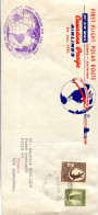 Aérophilatélie-First Regular Air Mail Par Canadian Pacific SYDNEY-AMSTERDAM Via Polar Route-cachet De Sydney Du 10.6.55 - First Flight Covers