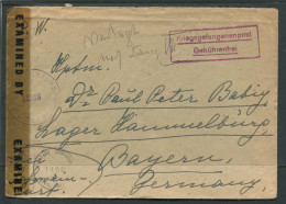 10.415) Kriegsgefangenenpost Gebührenfrei - Amerik. Zensur Hessen 1946 - Salzburg Nach Hammelburg - Covers & Documents