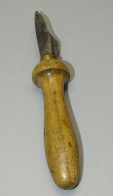 -ANCIEN OUVRE BOITE MANCHE BOIS LAME Marquée Déposé COLLECTION OUTIL ANCIEN  E - Outils Anciens