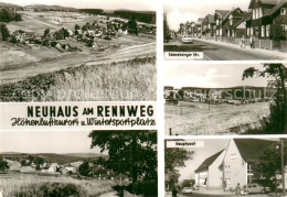 Neuhaus Rennweg Panorama Hoehenluftkurort Und Wintersportplatz Sonneberger Stras - Altri & Non Classificati