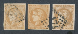 HK-384: FRANCE:  N°43A Obl (3) - 1870 Emission De Bordeaux
