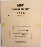 MOC - JEU EUROPA Traditionnel 1976 (SANS Pochettes) - Vordruckblätter