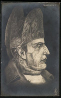 AK Porträt Von Napoleon Und Seinen Kriegstaten, Metamorphose - Personnages Historiques