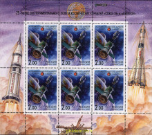 26 MNH RUSIA 2000 COOPERACION ESPACIAL INTERNACIONAL - Sterrenkunde