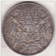 Thailande . 1 Baht ND  1876 - 1900 . Rama V . En Argent . Y# 34 - Tailandia