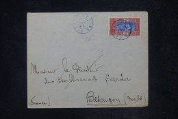 DAHOMEY - Enveloppe Pour La France En 1931 Via Cotonou - Cachet Bleu Sur TP SEUL - L 171251 - Covers & Documents