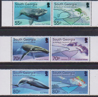 SOUTH GEORGIA, 2021, MNH, WHALES, 6v - Balene