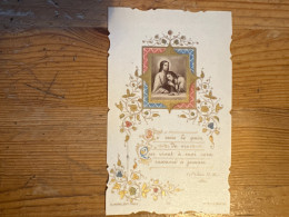 Souvenir Première Communion Yvonne Pauwels Chapelle Sacre Coeur Bruxelles 1901 - Kommunion Und Konfirmazion