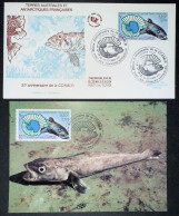 TAAF - FDC - Premier Jour - Carte Maximum - YT N° 307 - CCAMLR - Composition Avec Tête De Poisson - 2001 - FDC