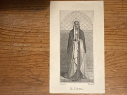 S.Clara Souvenir Première Communion Claire Vergote Chapelle Dames Ste Famille 1899 Bruxelles - Kommunion Und Konfirmazion