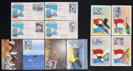 TAAF - FDC - Premier Jour - Carte Maximum - YT N° 340 à 343 - Jeunesse - Jeux Olympiques - 2002 - FDC
